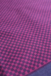 Marimekko smoky purple geometric cotton scarf