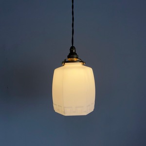 大正乳白硝子ランプシェード/ 06