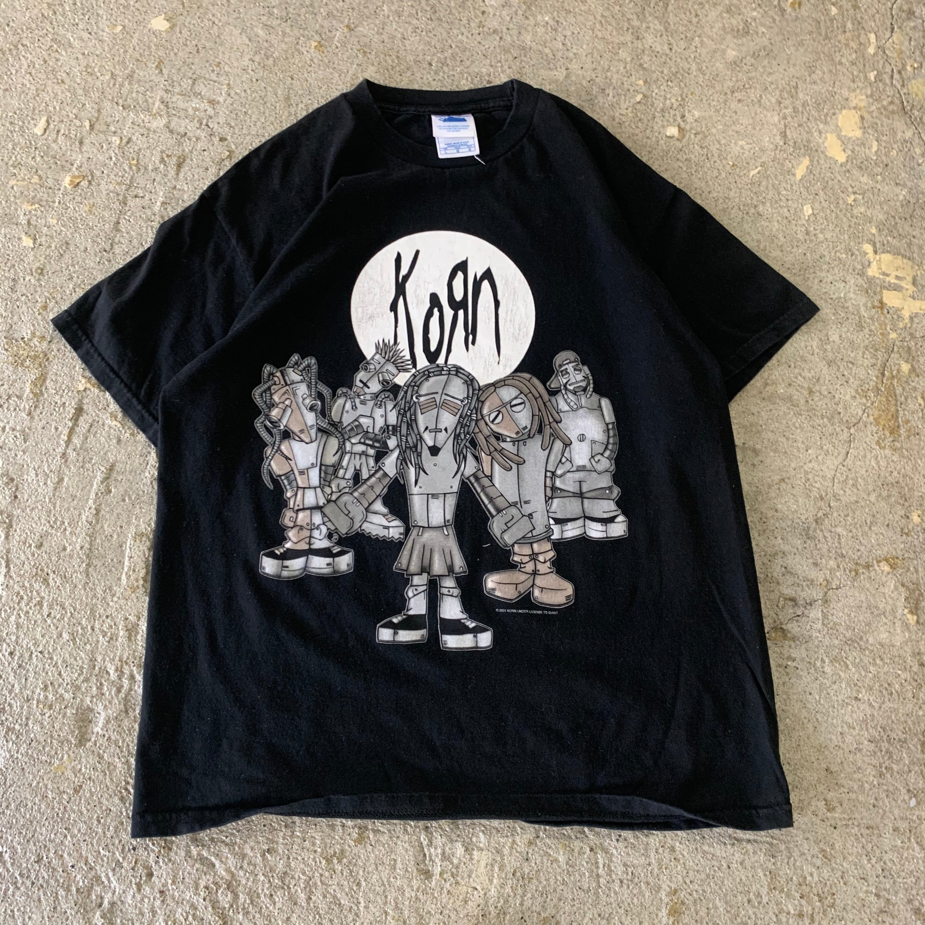 00s korn メキシカンカートゥーン調　バンドTシャツ