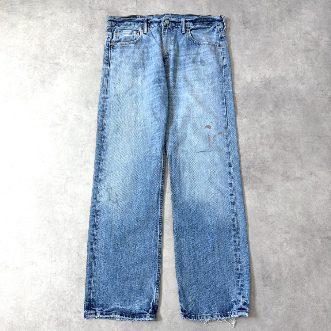 リーバイス569 Levis W32 ブルーデニム 青 古着 ヒゲ 21318