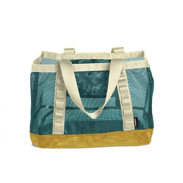 THE NOMADIX（ノマディックス）AIRMESH TOTE  -TEAL OCEAN / AMBER SUN 　（TINY TOWEL付き）　メッシュトート