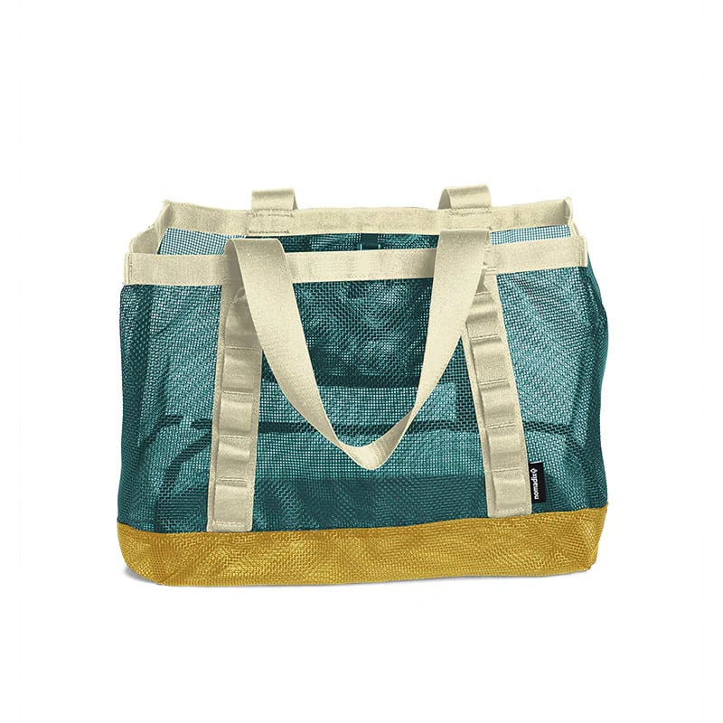 THE NOMADIX(ノマディックス)AIRMESH TOTE -TEAL OCEAN / AMBER SUN (TINY TOWEL付き) メッシュトート