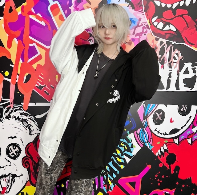 BIG HOOD TWO-TONE OUTER【WHITE×BLACK】