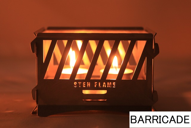 組み立て式ミニ焚き火台　STEN FLAME LIGHT　BARRICADE（バリケード）【直営・オンラインストア限定】