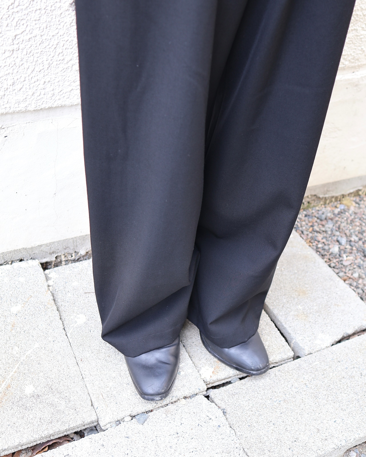 【Y's】hip design straight slacks