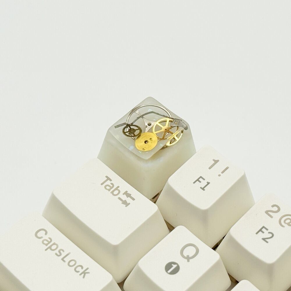 キーキャップ/Keycap】スチームパンク（白・蓄光）/Steampunk (White