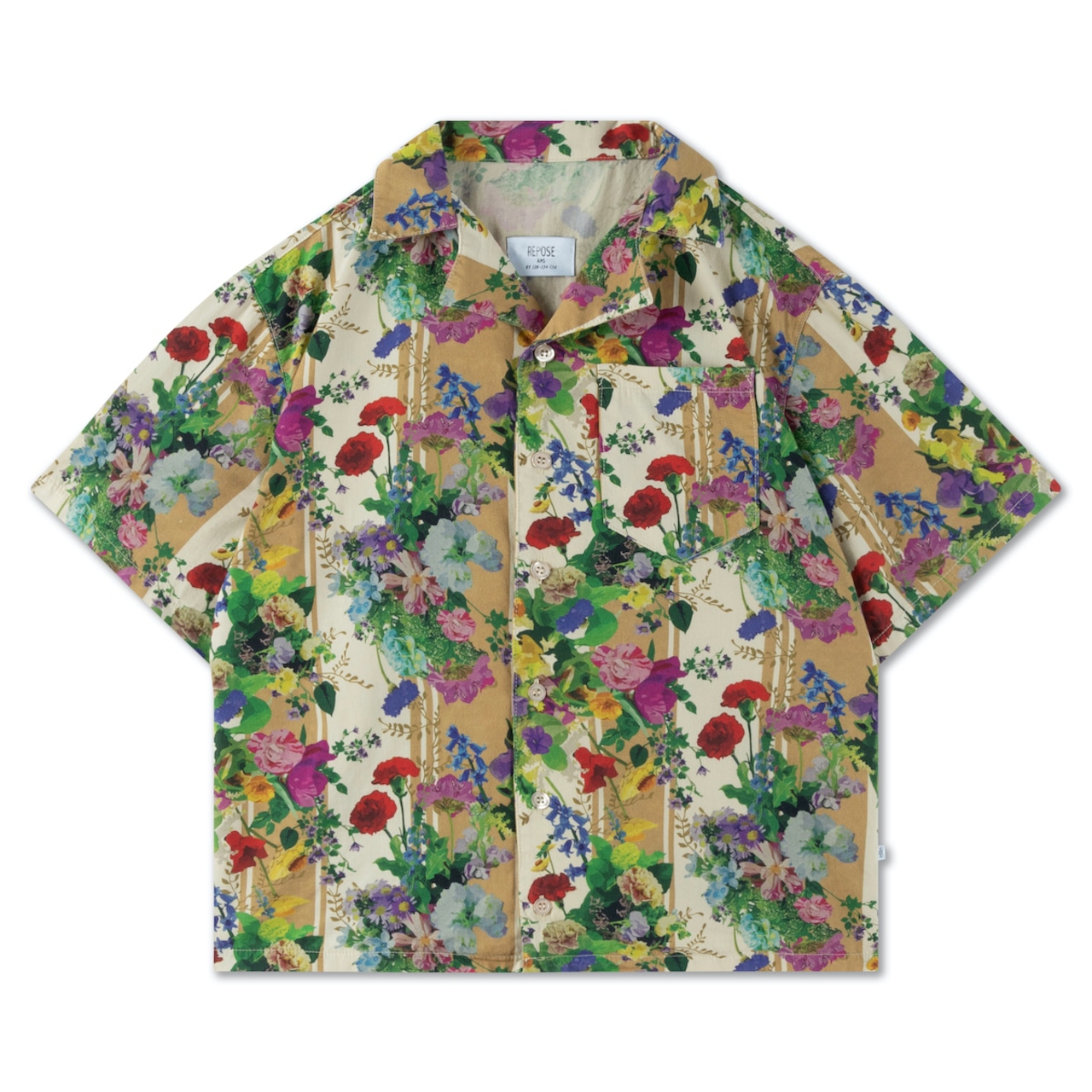 〈 REPOSE AMS 24SS 〉boxy shirt / fizzy flower