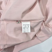 Mademoiselle NON NON マドモアゼルノンノン タグ付き PAPASロゴ ハーフジップ 半袖Tシャツ L/ピンク