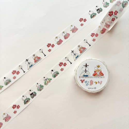 SM76 muuちゃん/ おひなさま 15mm×7m マスキングテープ