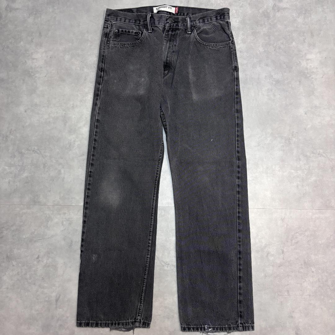 リーバイス505 Levis W34 ブラックデニム 黒 古着 21368