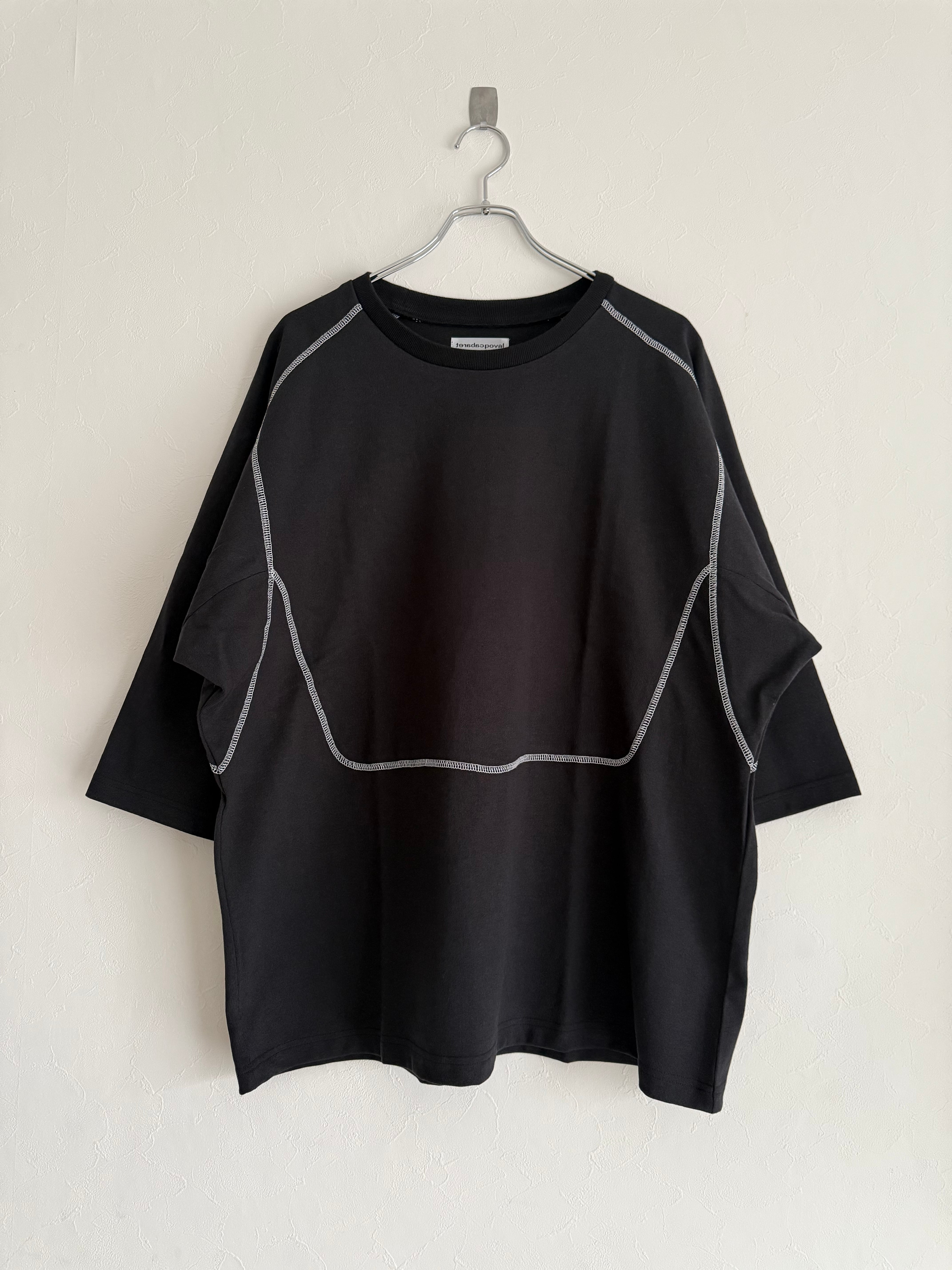 CABARET POVAL / FABIEN HALF SLEEVE TOP - BLACK | DEXIM