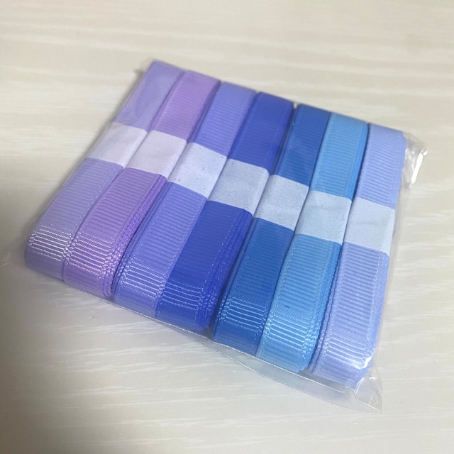 10mmグログラン7色セット【Blue】