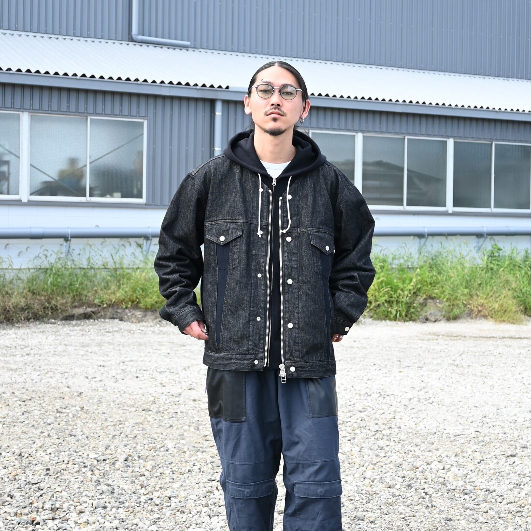 YANTOR ウールデニムジャケット GRN×BLK YANTOR ウールデニムジャケット GRN×BLK - メルカリ