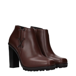 MAX MARA マックスマーラ レディース アンクルブーツ レザー ブラウン