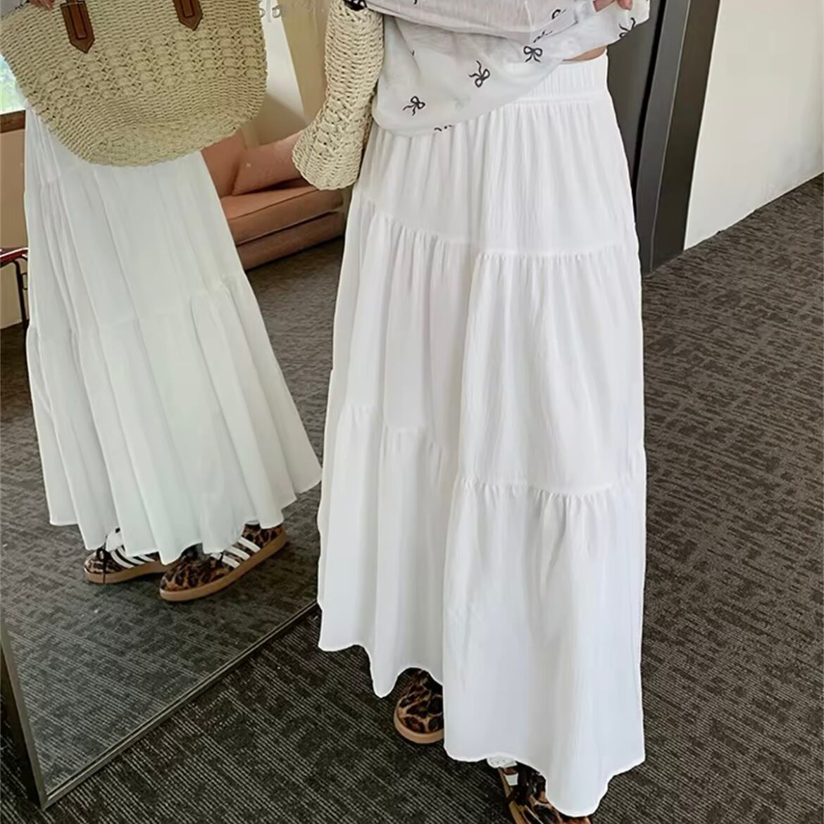 リップルティアードスカート