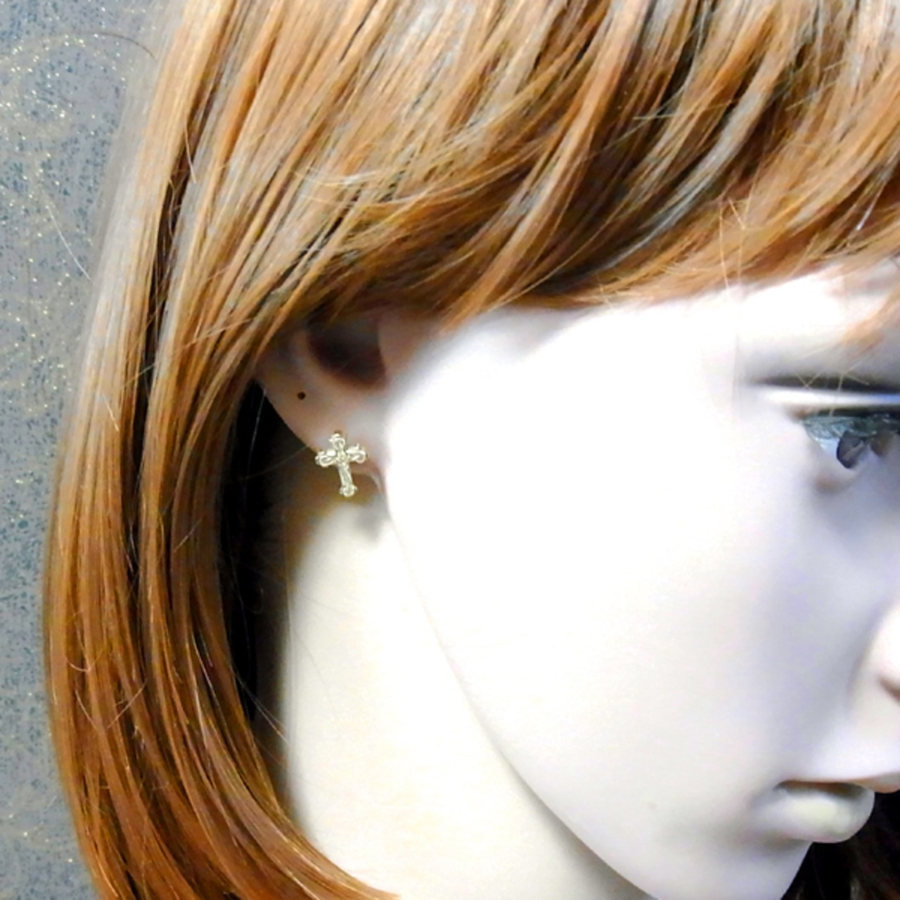 Piercing 【片耳用】クロス 十字架 ピアス ユニセックス | High Spark 
