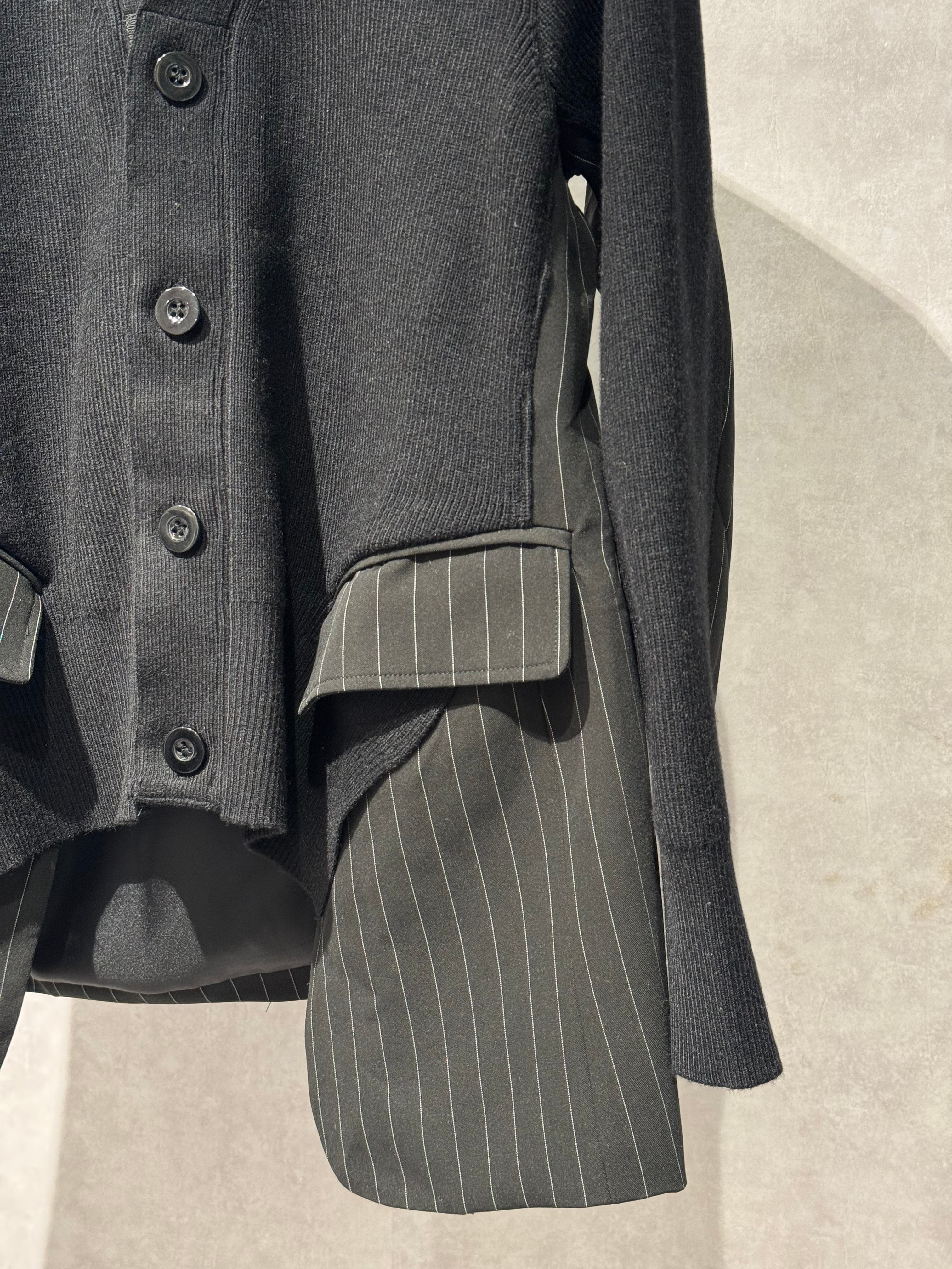 stripe jacket docking cardigan