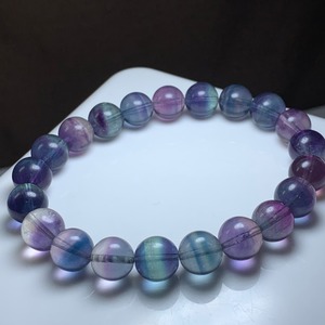 3.透明度高☆美グラデーションフローライト・ブレスレット