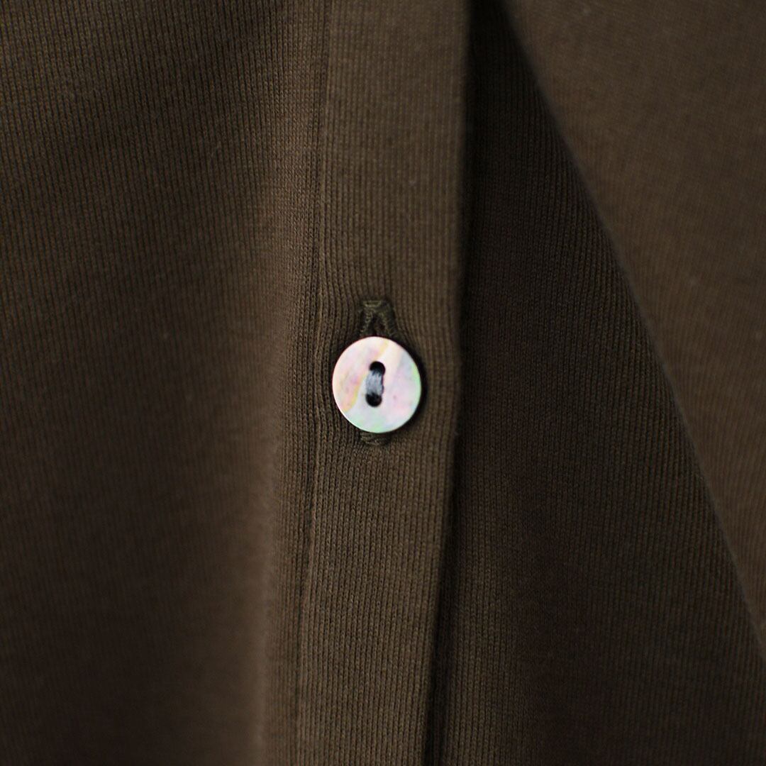 mizuiro ind [ミズイロ インド] wide collar polo shirt [3-210053