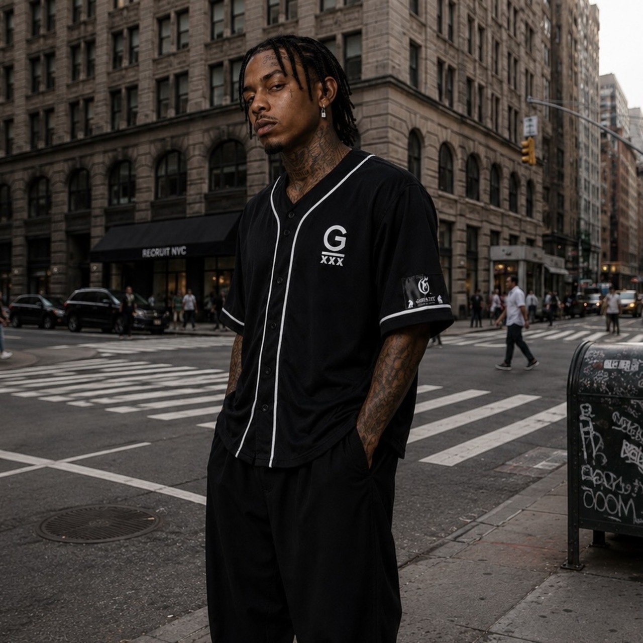 2026 ANGEL'S WINGS BASE BALL SHIRTS [BLACK x WHITE]