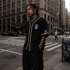 2026 ANGEL'S WINGS BASE BALL SHIRTS [BLACK x WHITE]