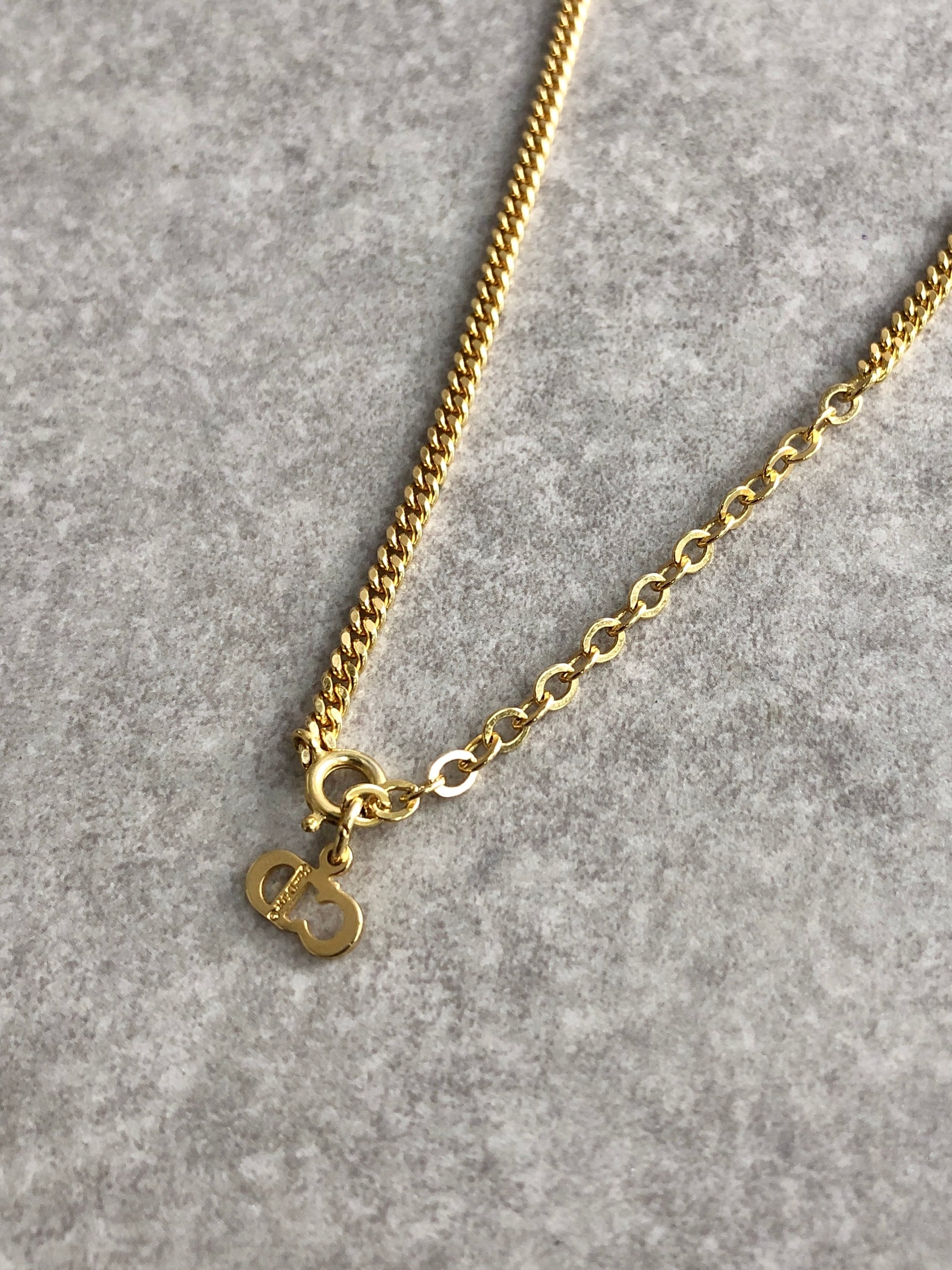 Christian Dior クリスチャン ディオール ネックレス ゴールド DIOR
