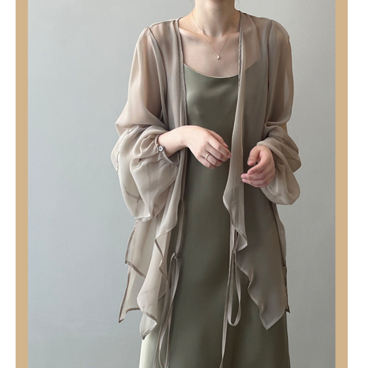 ルーズショールカーディガン 3color W00518