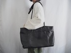 AMERICA 1990’s OLD COACH “BLACK Leather” Big sizes bag