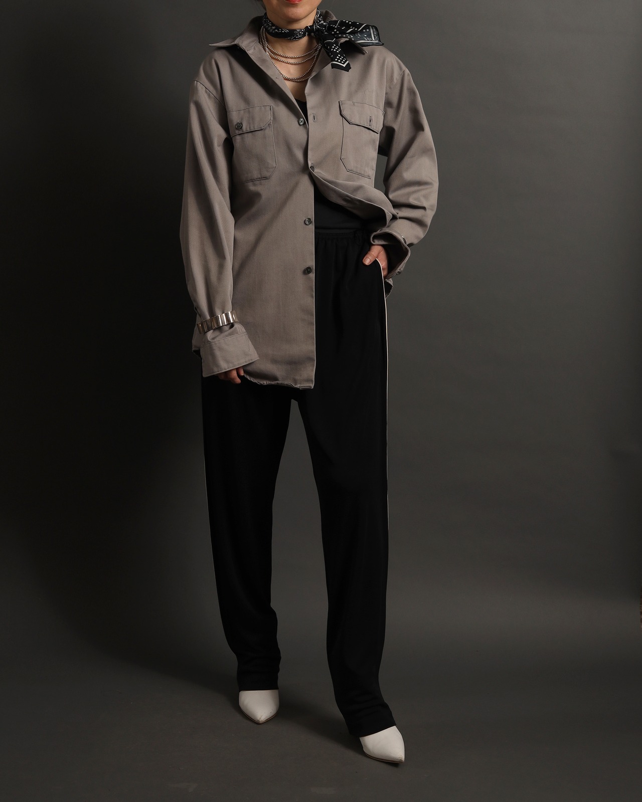 1960-70'S Big Mac / Embroidery Shirt