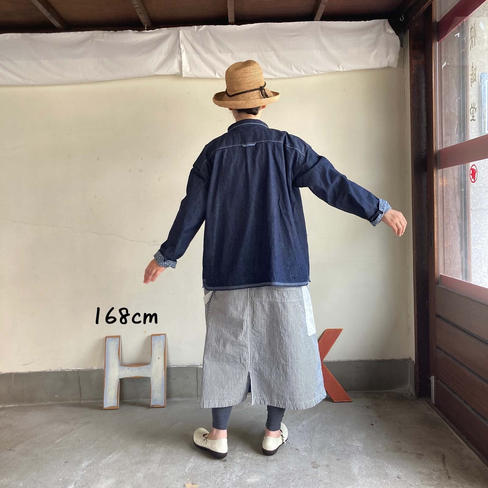 羽織デッキシャツ HAYATE CCBY DUTY WEAR /デニムシャツ 61S68 サイズ