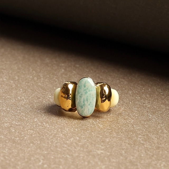 blue gold copper ring 　2litr03345