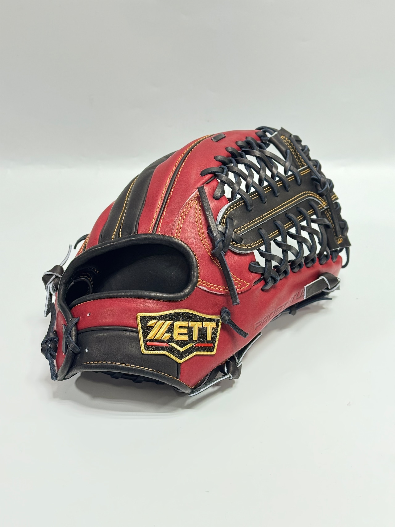 ZETT PROSTATUSーゼットプロステイタス michii supreme oder 硬式グローブ ゼットミチイオリジナルグラブ 右投げ用 277型 佐野モデル ボルドーブラウン/ブラック×ブラック・画像2