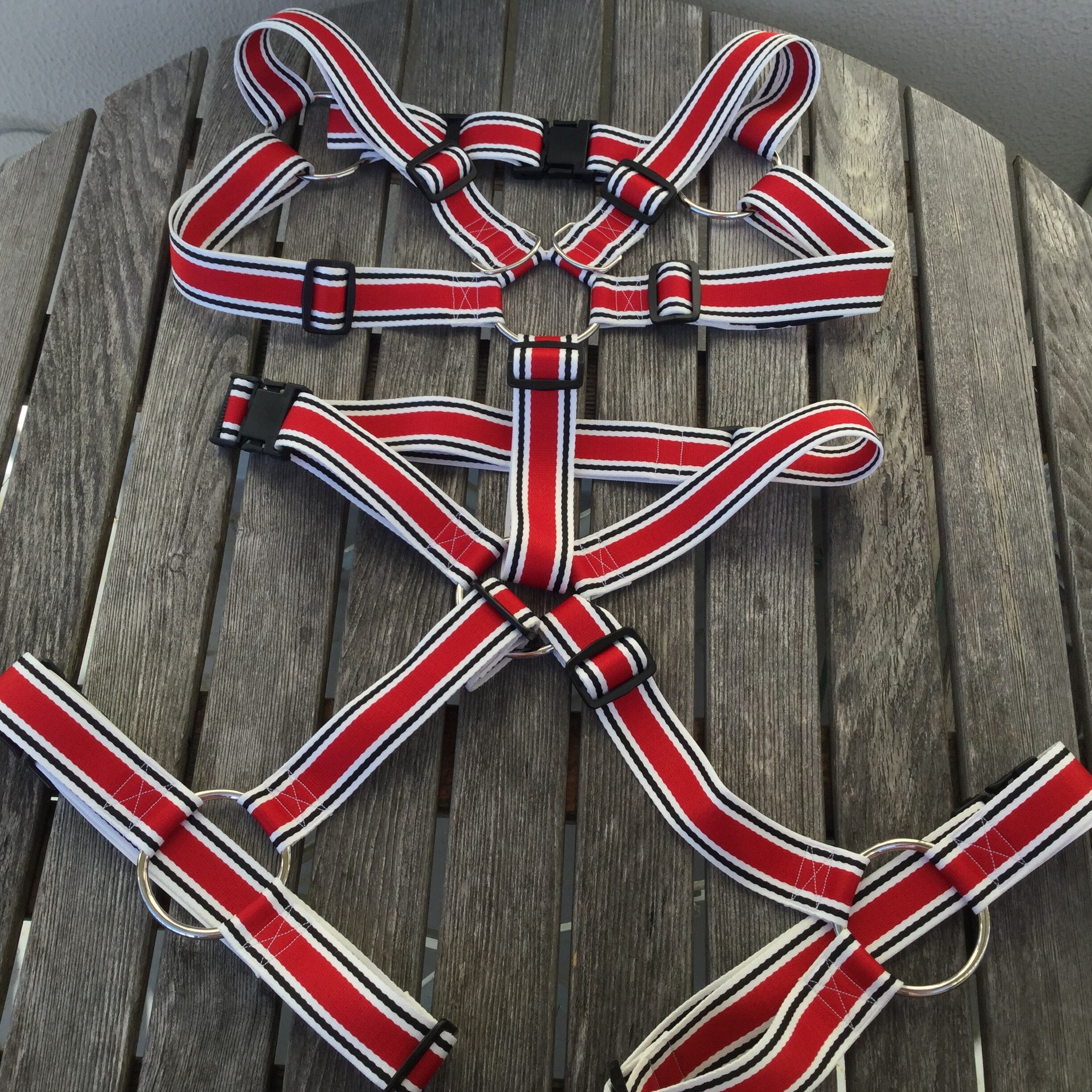 フルハーネス 赤白黒 38mm幅