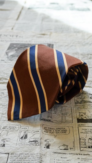 【1960s】BROOKS BROTHERS ブルックスブラザーズ レップタイ 《黒タグ ヴィンテージ ネクタイ レジメンタル ストライプ》