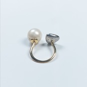 K18 Utopara PT South Sea White Pearl Diamond Ring