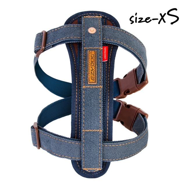EZYDOG（イージードッグ）犬用ハーネス　ハーネス　XS　デニム【プレミアム デニム コレクション】