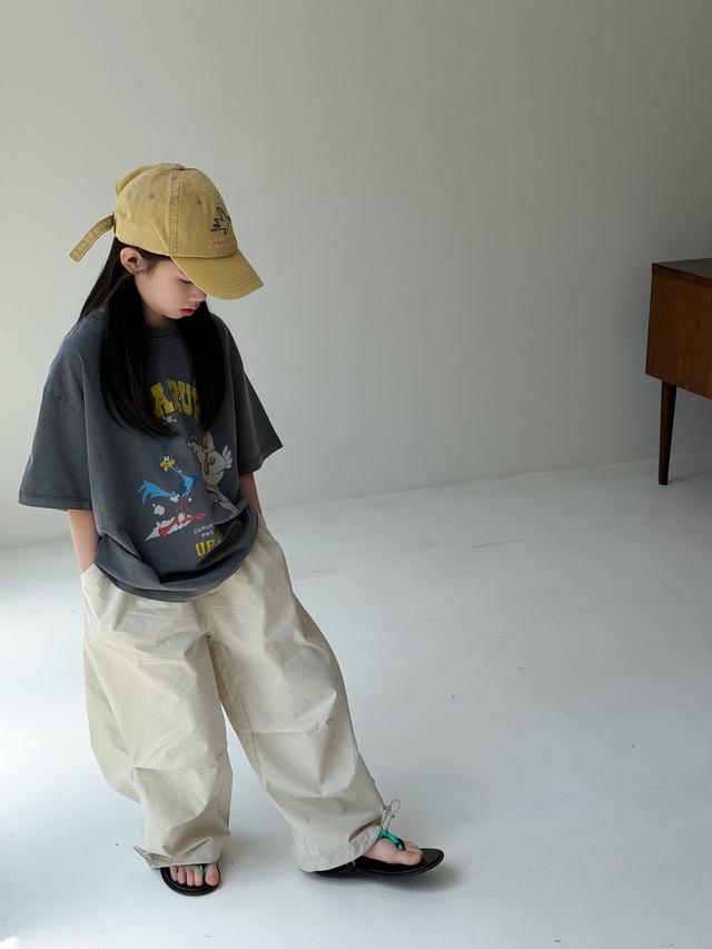 【KID】チキンアップ英字プリント半袖Tシャツ - 12