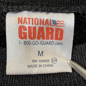 【NATIONAL GUARD】ワンポイント ロゴ スウェット トレーナー バックプリント M US古着