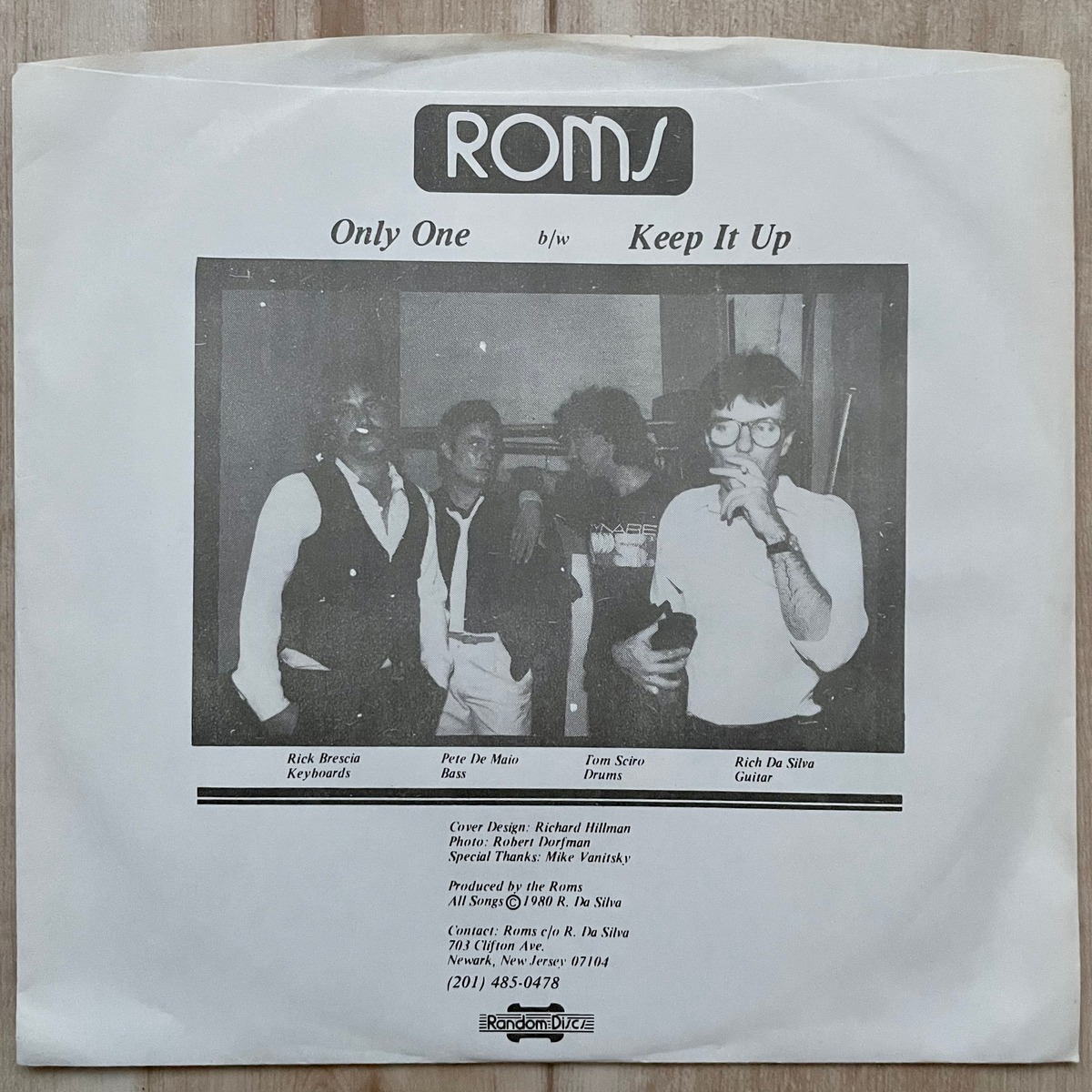 Roms - Only One [1980 USA] | PoP’n’RoLL Records