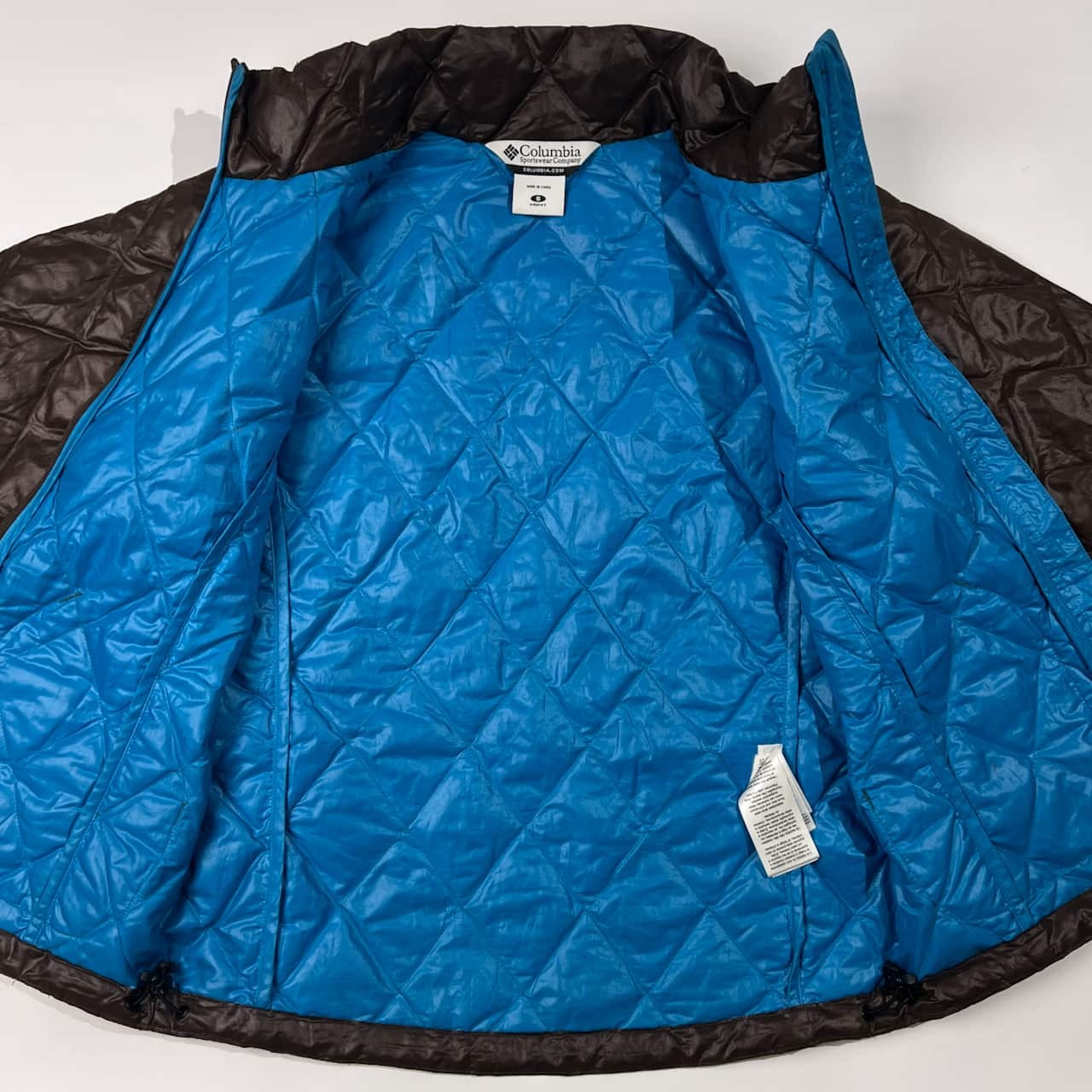 90s Columbia コロンビア キルティング ダウンジャケット ジャンパー S/ブラウン レディース