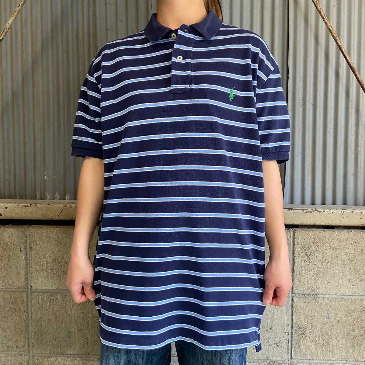 Polo by Ralph Lauren オールドラルフローレン ボーダー柄 鹿の子