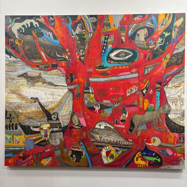 傍嶋飛龍作品「精霊達が集う情念の樹」