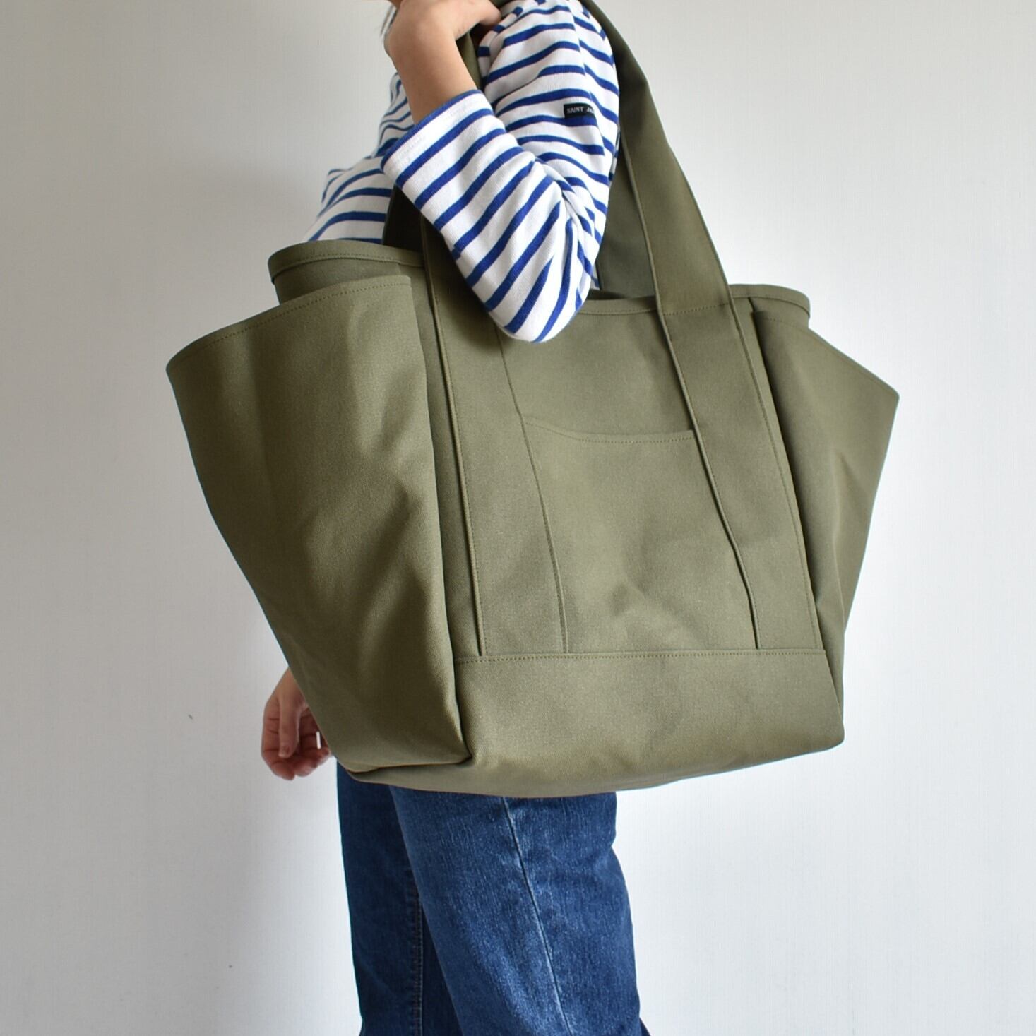 STYLE TOTE BAG (オリーブ/カーキ) | cherie aimer trip（シェリ エメ