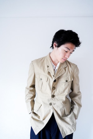 【1940-50s】"French Army" Cotton Canvas Hunting JKT /291i