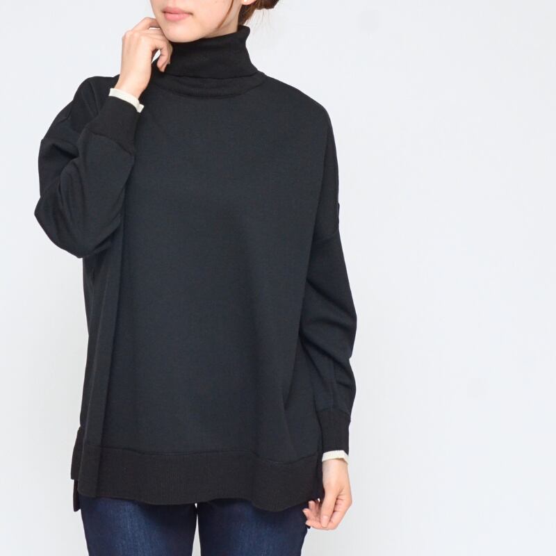 ウール からまっ ブラック / バニラ 