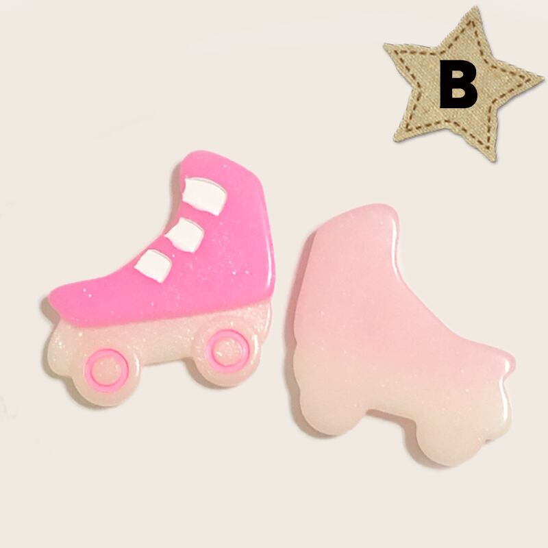 2個 70円】全6色 カラフル ローラースケート デコパーツ | リボンと