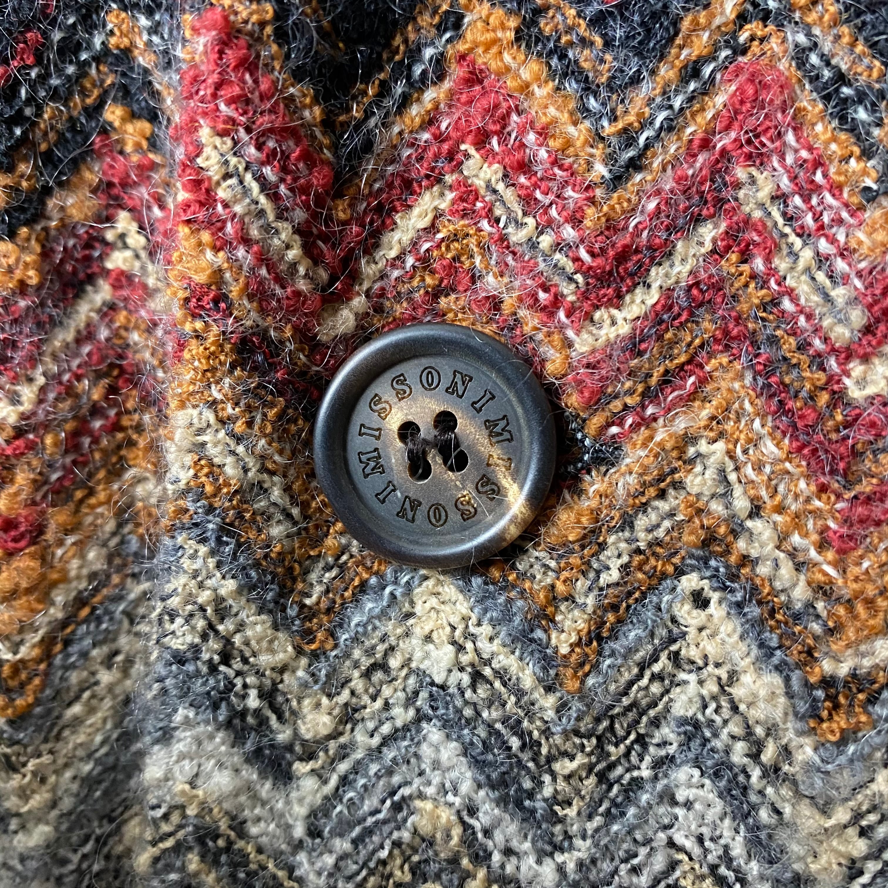 MISSONI zigzag pattern mohair knit tailored jacket | NOIR ONLINE