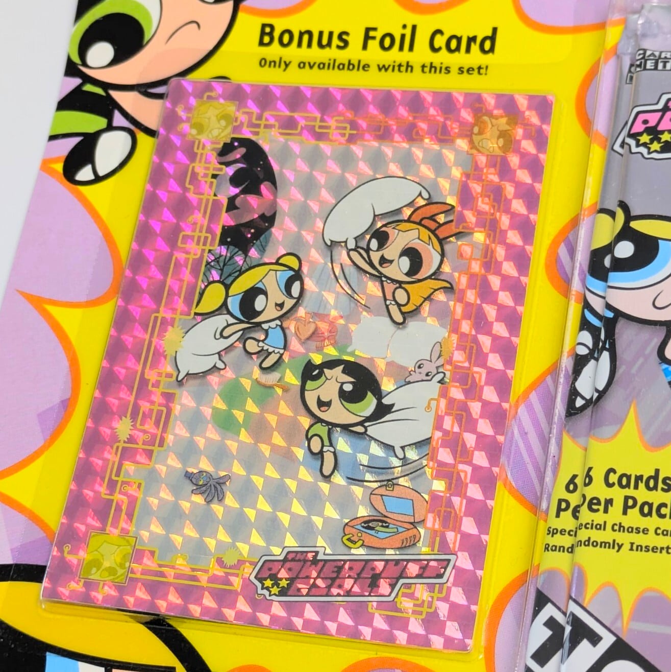 ☆DEADSTOCK 2000年製☆ 送料無料!【 パワーパフガールズ( The Powerpuff Girls )】Trading Cards SPECIAL SET カートゥーンネットワーク CARTOON NETWORK / VINTAGEトレカ単品 (1個=6CARDSが2個 +1BONUS Card)〚アメリカン雑貨 アメトイ〛