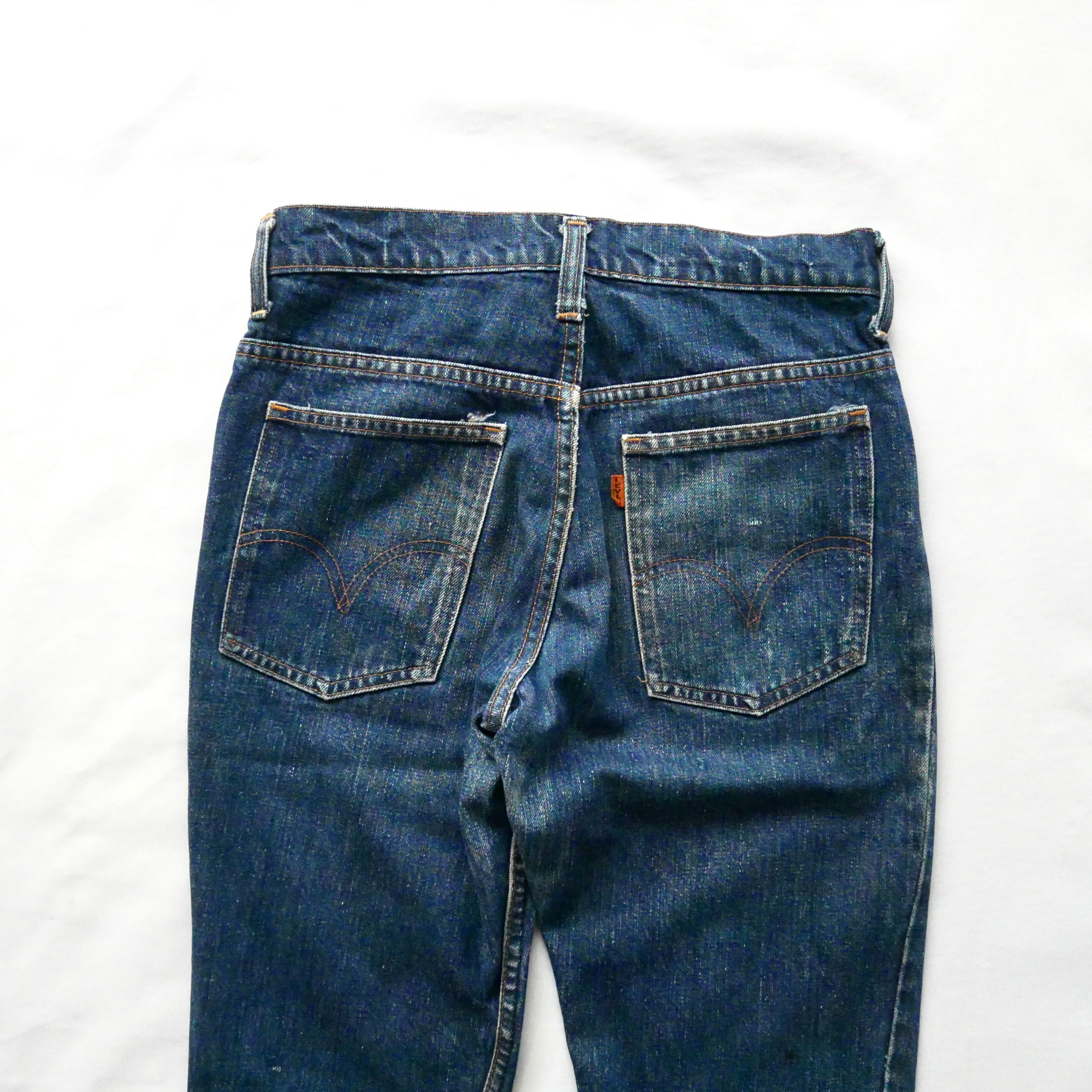 70s vintage levis big E 646 746 flare denim pant 70年代