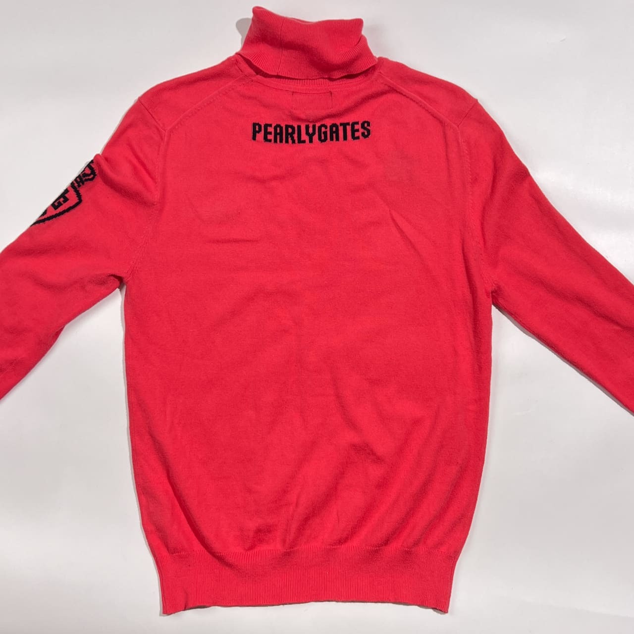 PEARLY GATES パーリーゲイツ タートルネック ニット セーター 0/ビビットピンク系 レディース ゴルフ